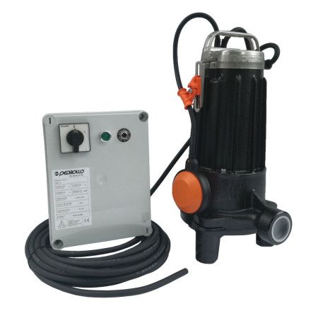 ELETTROPOMPE SOMMERGIBILI CON TRITURATORE PER ACQUE SPORCHE DA 1.50 HP A  2.50 HP - MONOFASE E TRIFASE 