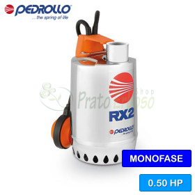 RXm 2 (5m) - Elettropompa per acque chiare monofase da 0.50 HP Pedrollo - 1