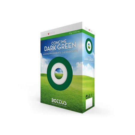 Dark Green 11-0-0 + 3 MgO + 4.5 Fe - Fertilizer for the lawn of 4 Kg Bottos - 1