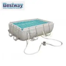 56456 - PISCINA RECTANGULAR DE ACERO POTENTE 4.12 xh 1.22 m