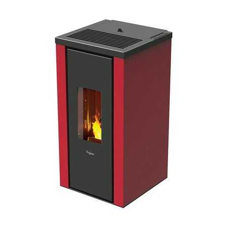 Vera 7.0 - Stufa a pellet da 7 Kw rossa Pegaso - 1