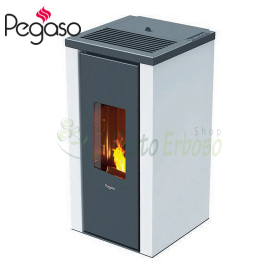 Vera 7.0 - 7 Kw white pellet stove Pegaso - 1