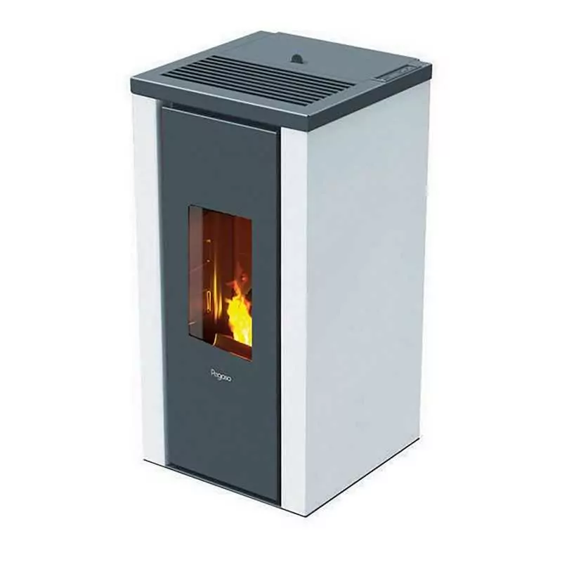 Vera - 7 Kw white pellet stove - Pegaso