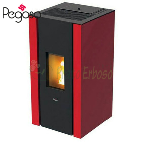 Elane 9.0 - 8.5 Kw red pellet stove Pegaso - 1