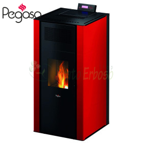Mira 16 - 16 Kw hydro pellet stove red Pegaso - 1