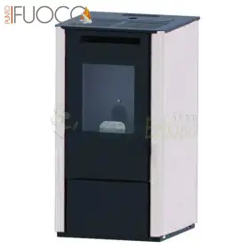 Vania - Stufa a pellet da 9.5 Kw bianco