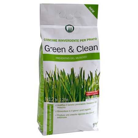 Green & Clean - Îngrășământ pentru gazon de 4 Kg