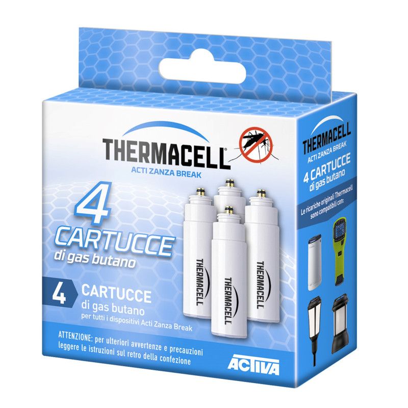 Thermacell Package With 4 Butane Gas Cartridges 