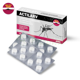 ACTILARV - 20 comprimidos efervescentes insecticida y larvicidal No Fly Zone - 1