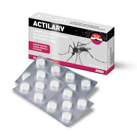 ACTILARV - 20 comprimidos efervescentes insecticida y larvicidal No Fly Zone - 1