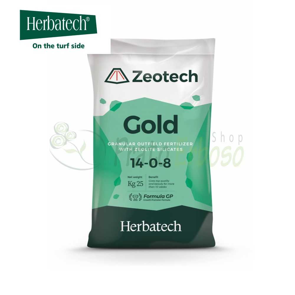 Zeotech Gold Fertilizante Para El Césped De 25 Kg Herbatech 0020