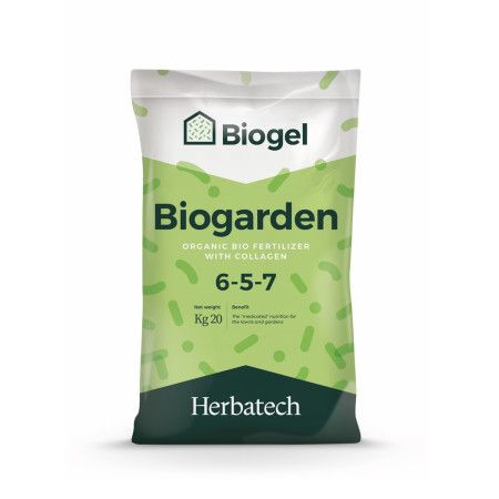 Biogarden - 20 Kg fertilizante para césped y plantas Herbatech - 1
