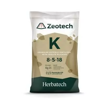 Zeotech K - Engrais pour la pelouse de 25 Kg