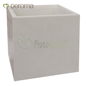 Millennium - 25 cm cube vase pearl - Deroma