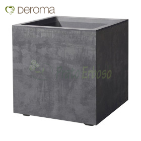 Millennium - Cube vase 49 cm anthracite - Deroma