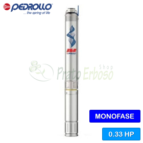 3SRm 1/15 - Elettropompa sommersa monofase da 0.33 HP