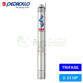 3SR 1/15 - Elettropompa sommersa trifase da 0.33 HP