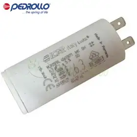 6 F - 6.3 micro farad 450 VL capacitor Pedrollo - 1