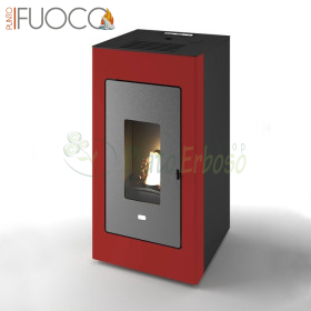 Luisa - 13 kW red pellet thermo stove Punto Fuoco - 1