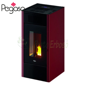 Saba 14 - Poêle à pellets gainable Rouge 14 Kw Pegaso - 1