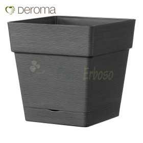 QUADRO SAVE R anthracite - 17 cm square vase anthracite