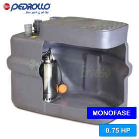 Station de relevage d'eau de pluie SAR 250-RXm 3 - 0,75 CV Pedrollo - 1