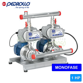 GP2Wm - 5CR 80 - Einphasige 2x1 HP Druckgruppe Pedrollo - 1