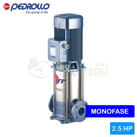 HTm 3/7 - 2.5 HP single-phase vertical multistage electric pump Pedrollo - 1