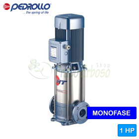 HTm 5/2-PRO - Pompe électrique multicellulaire verticale monophasée 1 HP Pedrollo - 1