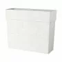 Macetero blanco de 78 cm con diseño de valla