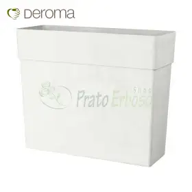 FENCE LIKE R blanc - Vase boîte blanche 78 cm Deroma - 1