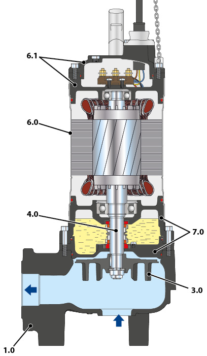 Pompe VX50 en coupe